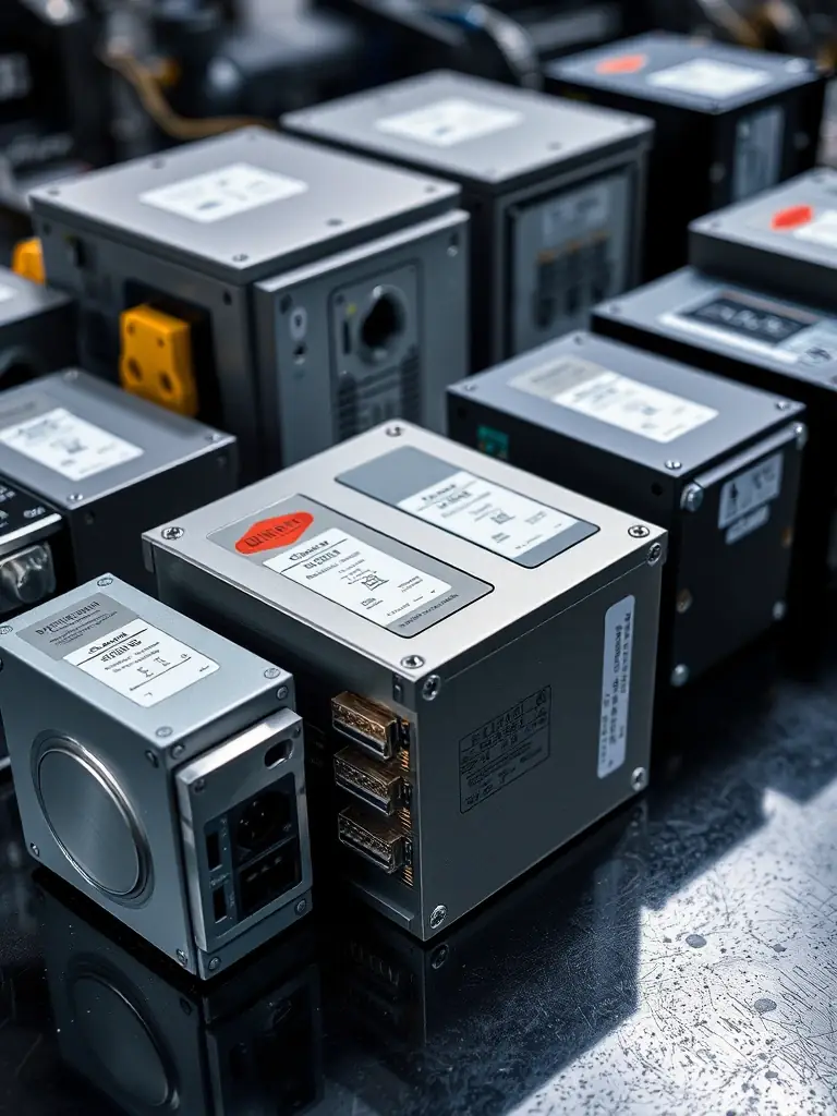 A selection of industrial drives and communication modules, showcasing their robust design and compatibility with various automation systems.